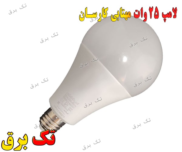 لامپ 25 وات حبابی مهتابی کارسان